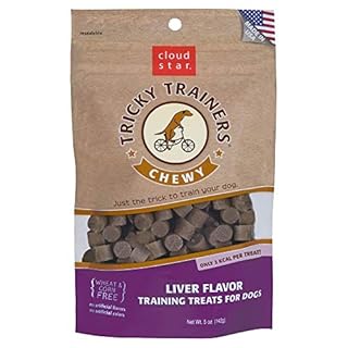 Cloud Star Chewy Tricky Trainers Liver Dog Treats - Soft, 5 oz Pouch - Perfect for Training