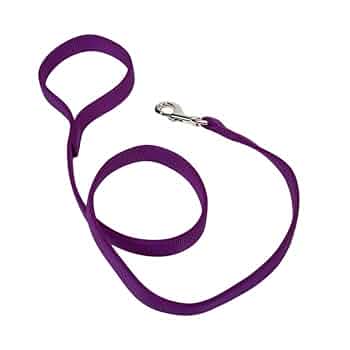 Coastal Pet Double Nylon Dog Lead, 6 ft x 1 in, Purple