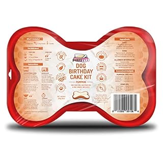 Puppy Cake Dog Birthday Cake Kit- Cake mix, Icing Mix, Candle and Silicone Pan (Pumpkin) (B0929G3KWF)