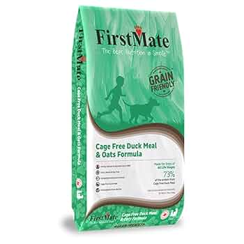 FirstMate Grain Friendly Cage Free Duck & Oats Formula Dry Dog Food - 25 lb