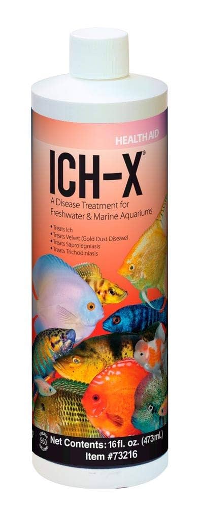 Hikari Ich-X - Ich & Fungal Treatment for Freshwater & Marine Aquariums - 16 oz