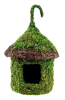 SuperMoss 56019 Bungalow Birdhouse - 6x7 Inch Decorative Moss Bird House