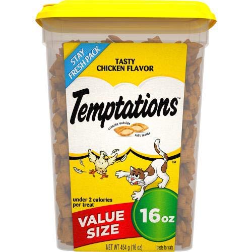 Temptations Tasty Chicken Flavor Crunchy Cat Treats - 16 oz