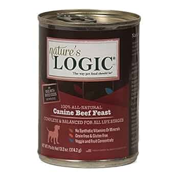 Nature's Logic Canine Beef Feast Grain-Free Wet Dog Food, 13.2 oz Can