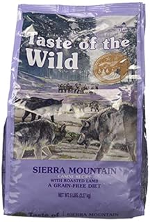 Taste of the Wild Sierra Mountain Grain-Free Roasted Lamb Dry Dog Food, 5 lb