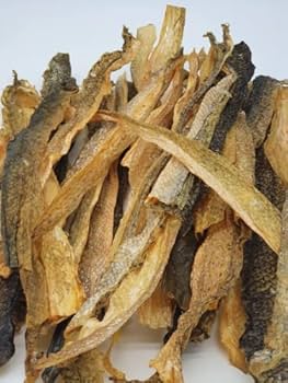 Tickled Pet Premium Salmon Skins Dog Treats - 6oz, Healthy & Natural, Omega-3 Rich