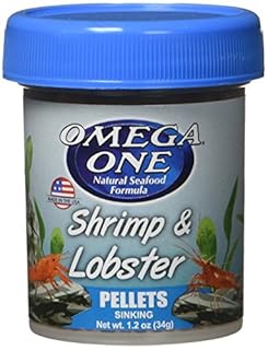 Omega One Shrimp & Lobster Pellets - Sinking Food for Crustaceans - 1.2 oz (34g)