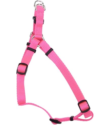 Coastal Comfort Wrap Adjustable Dog Harness Neon Pink 3/4" x 20"-30"