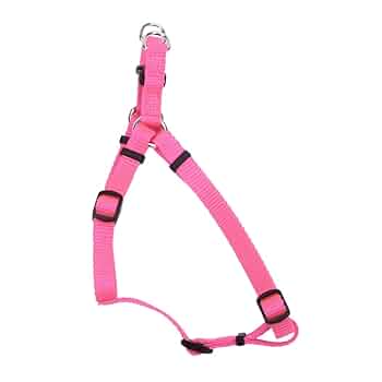 Coastal Comfort Wrap Adjustable Dog Harness, Neon Pink, 5/8" x 16-24"