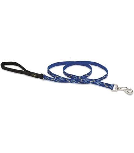Lupine Pet Rain Song Dog Leash, 6 ft, 1/2 inch Wide - Original Design Padded Handle