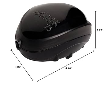 Marina 100 Air Pump - Aquarium Air Pump for up to 40 Gallon Tanks, Quiet Operation
