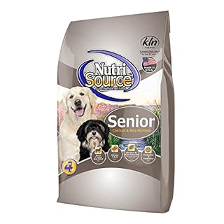 NutriSource Senior Chicken and Rice Dry Dog Food 15 lb