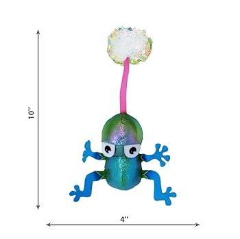 KONG Flingaroo Frog Cat Toy with Catnip - Interactive Plush Toy for Cats