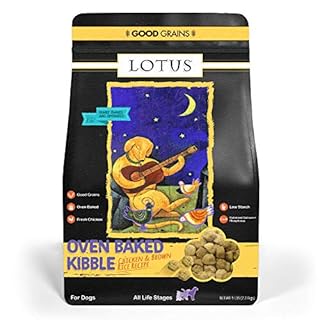 Lotus Dog Adult Chicken Recipe Dry Food, 5 lb - Good Grains, Oven-Baked Kibble
