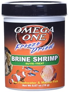 Omega One Freeze Dried Brine Shrimp - Nutri Treat for Freshwater & Marine Fish - 0.67 oz