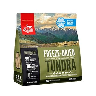 Orijen Tundra Freeze-Dried Dog Food, 6 oz - Biologically Appropriate & Grain-Free Recipe