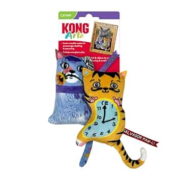 KONG Artz Cat Toy 2-Pack - Dali & Van Gogh - Catnip, Crinkle Toy