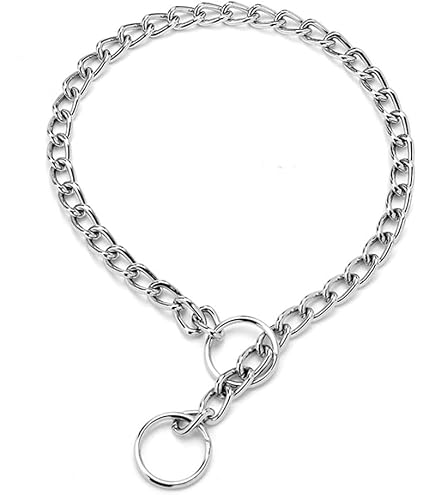 Coastal Titan Chain Training Dog Collar 2.5mm - 16 Inch Chrome - Medium Dog Choke Collar