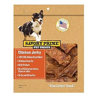Savory Prime USA Natural Chicken Jerky Dog Treats, 7 oz - Grain Free
