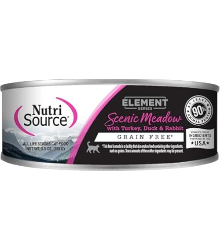 NutriSource Element Grain-Free Classic Catch Wet Cat Food, 5.5 oz Can (Trout, Haddock & Cod)