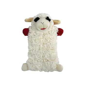 Multipet Lamb Chop Squeaker Mat Dog Toy - 9 Inch Plush with Multiple Squeakers
