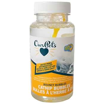OurPets Cosmic Catnip Bouncy Bubbles Cat Toy, 5 oz - Interactive Fun