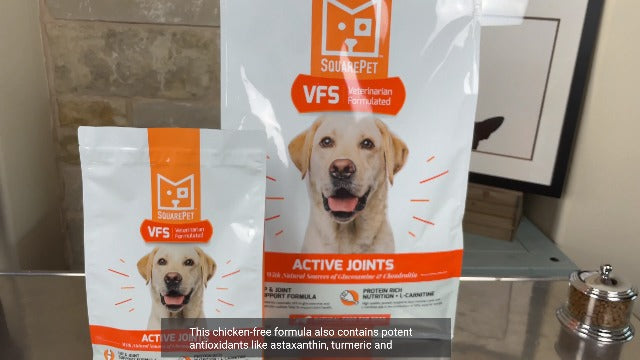 SquarePet VFS Active Joints Dog Food - Turkey, Quinoa, Green Lipped Mussel & Eggshell Collagen (4.4 lb)
