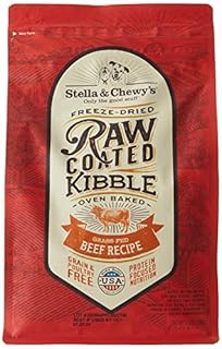 Stella & Chewy's Raw Coated Grass Fed Beef Recipe Grain-Free Dry Dog Food, 3.5 lb