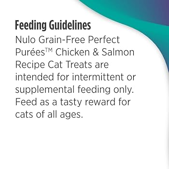 Nulo Freestyle Grain Free Perfect Purees Cat Treats - Chicken & Salmon, 0.5 oz Pouches, 6-Pack