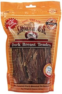 Smokehouse Duck Breast Tenders Dog Treats - 100% Natural, 8 oz Pouch