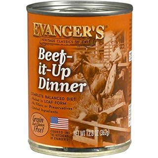 Evanger's Heritage Classic Beef It Up Dinner Wet Cat Food - 12.5 oz Can / 12.8 oz Can 12pk - Grain-Free Beef Recipe