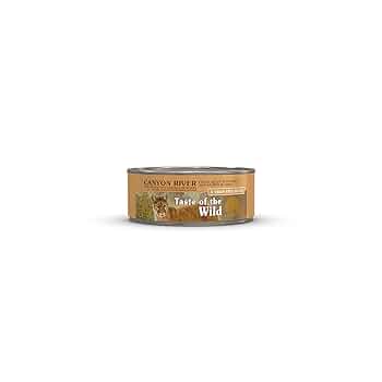 Taste of the Wild Canyon River Cat Food, Grain-Free, Trout & Smoked Salmon, 5.5 oz Cans (Pack of 24 or Single Can)