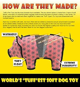 Tuffy Desert Spider Dog Toy - Durable Plush Squeaky Chew Toy for Dogs