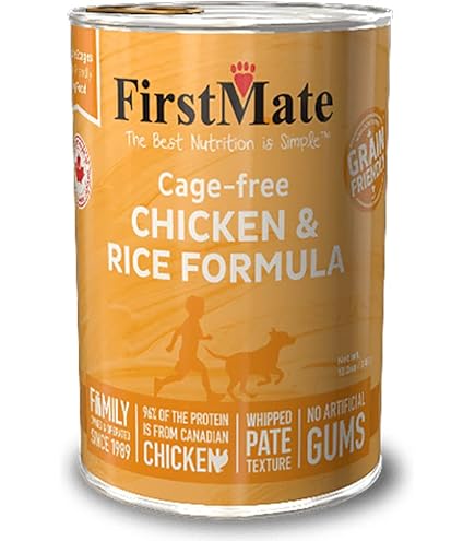 FirstMate Wild Pacific Salmon & Rice Formula Grain-Friendly Wet Dog Food, 12.2 oz Can