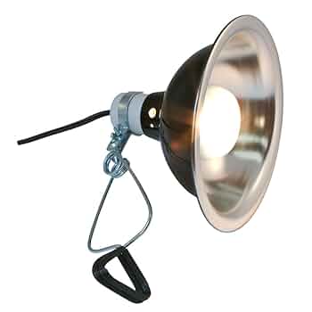 Zoo Med Deluxe Porcelain Clamp Lamp - 10" Brooder - Black - Heat Lamp Fixture