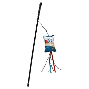 Ethical Products SPOT Fun Food Cape Cat Wand - 18" Cat Toy with Catnip