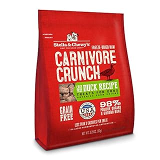 Stella & Chewy's Carnivore Crunch Freeze-Dried Raw Duck Dog Treats, 3.25 oz