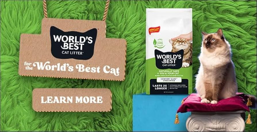 World's Best Cat Litter - Multiple Cat Unscented Clumping Formula, 28 lb