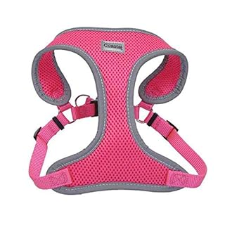 Coastal Pet Comfort Soft Reflective Wrap Adjustable Dog Harness, Neon Pink, Small (5/8" x 19-23")