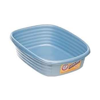 Arm & Hammer Large Wave Cat Litter Pan - Pearl Ash Blue, Antimicrobial