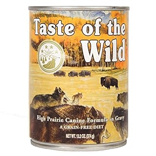 Taste of the Wild High Prairie Canine Formula, Grain-Free Wet Dog Food, Bison in Gravy, 13.2 oz Can (Single)