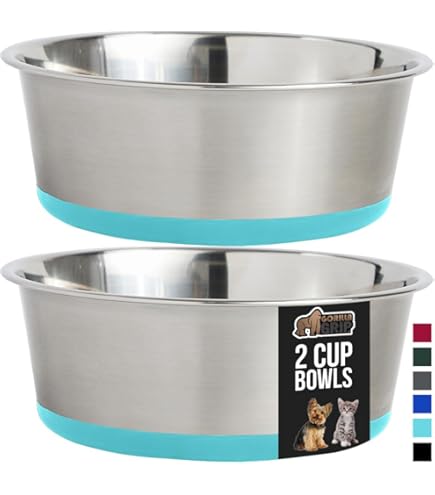 Ethical/SPOT No-Tip Stainless Steel Dog Bowl - Mirror Finish, 64 oz