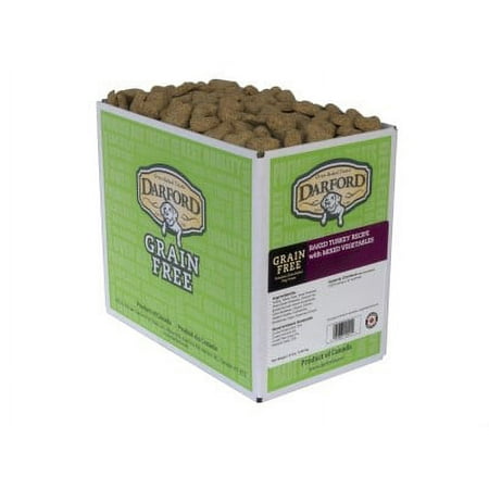 Darford Grain Free Baked Turkey & Veggie Dog Treats - 15 lb Bag