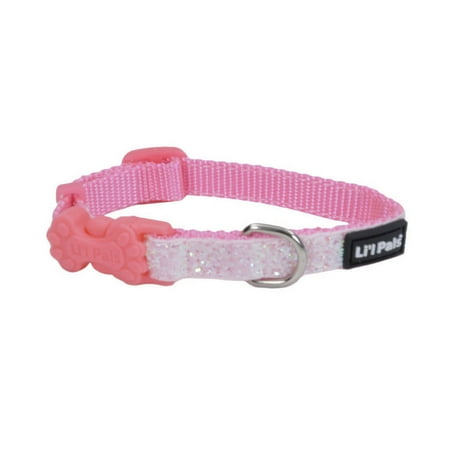 Li l Pals Adjustable Dog Collar with Glitter Overlay  Pin...