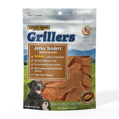Savory Prime Girllers Jerky Tenders Dog Treats Turkey 1ea/4 oz