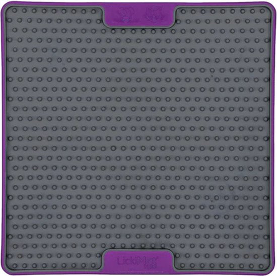 LickiMat Tuff Soother Dog Slow Feeder Mat - Purple - Boredom & Anxiety Reducer