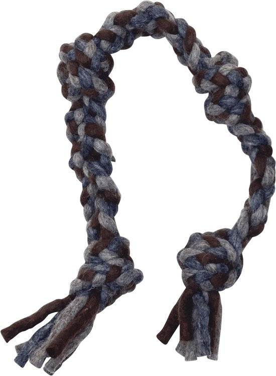 Dharma Dog Karma Cat Knotted Rope Dog Toy - Natural Gray - Large - 66cm