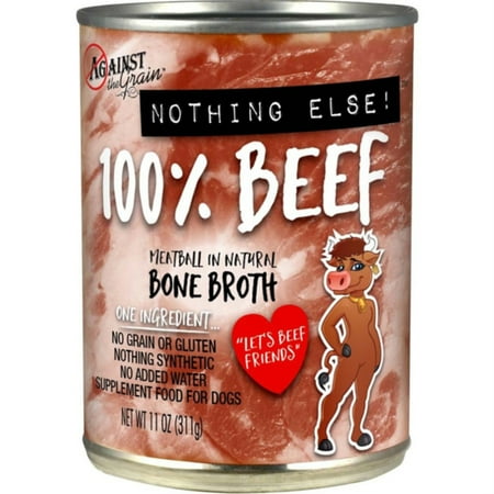 Against the Grain Nothing Else Beef Wet Dog Food - Grain-Free, 11 oz Can
