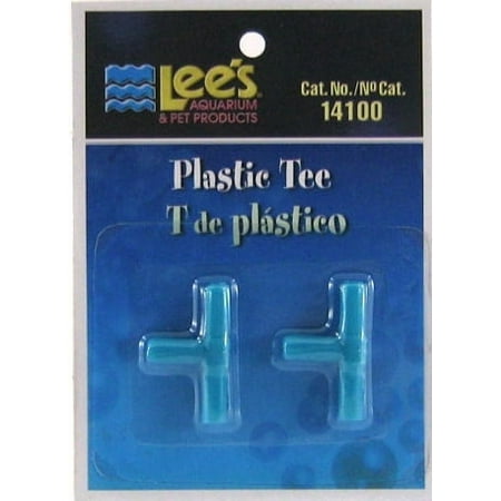Lee's Plastic Airline Tee Connector - 2 Pack - Aquarium Air Line Splitter
