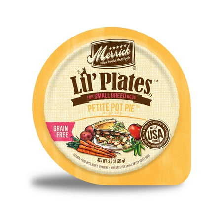 Merrick Lil' Plates Grain Free Petite Pot Pie Wet Dog Food for Small Breeds, 3.5 oz